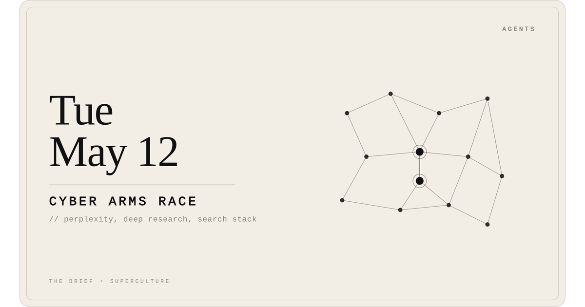 Cyber Arms Race — Tuesday, May 12, 2026