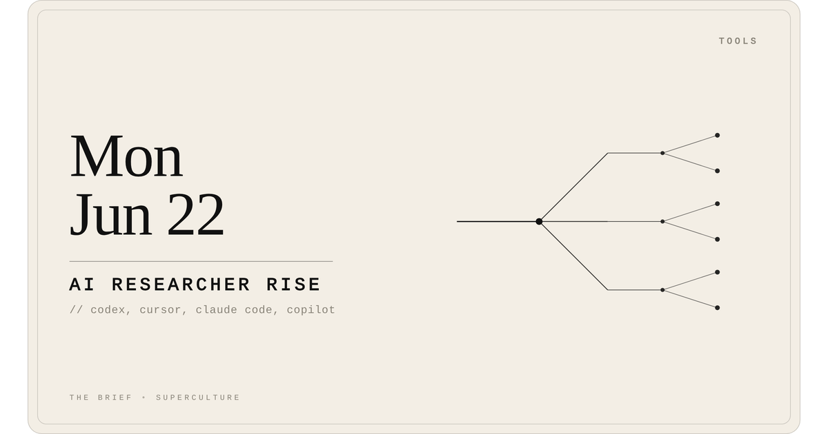 Ai Researcher Rise — Monday, June 22, 2026