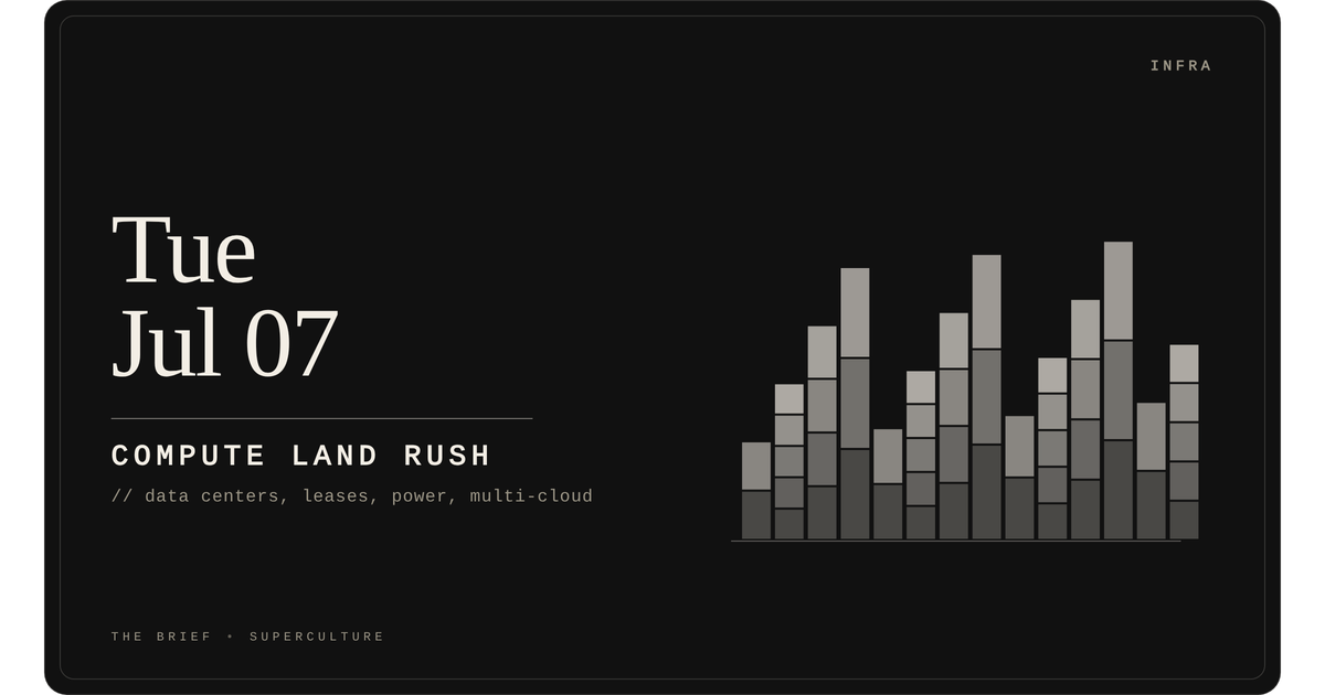 Compute Land Rush — Tuesday, July 7, 2026