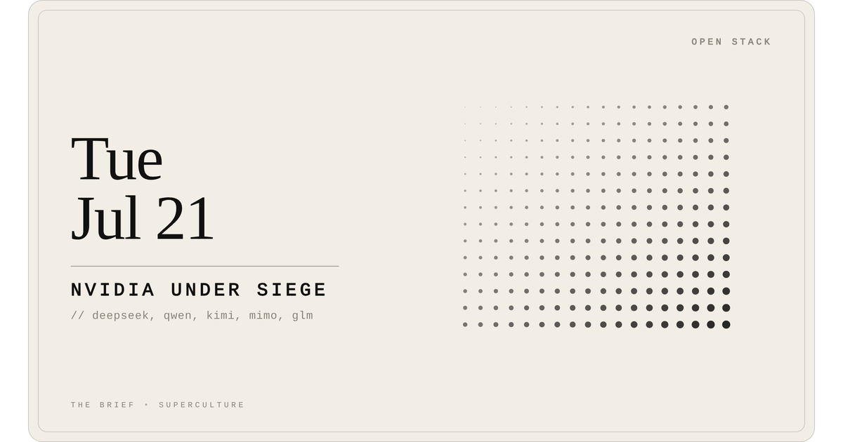 Nvidia Under Siege — Tuesday, July 21, 2026