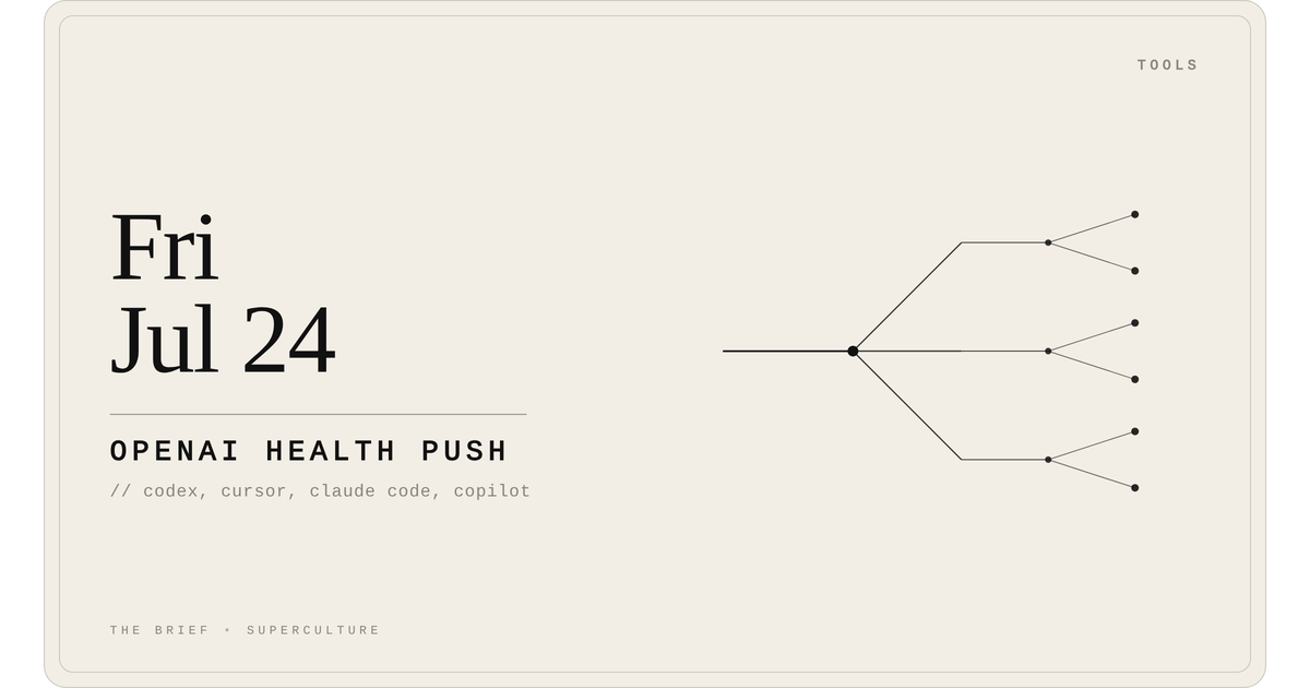 Openai Health Push — Friday, July 24, 2026