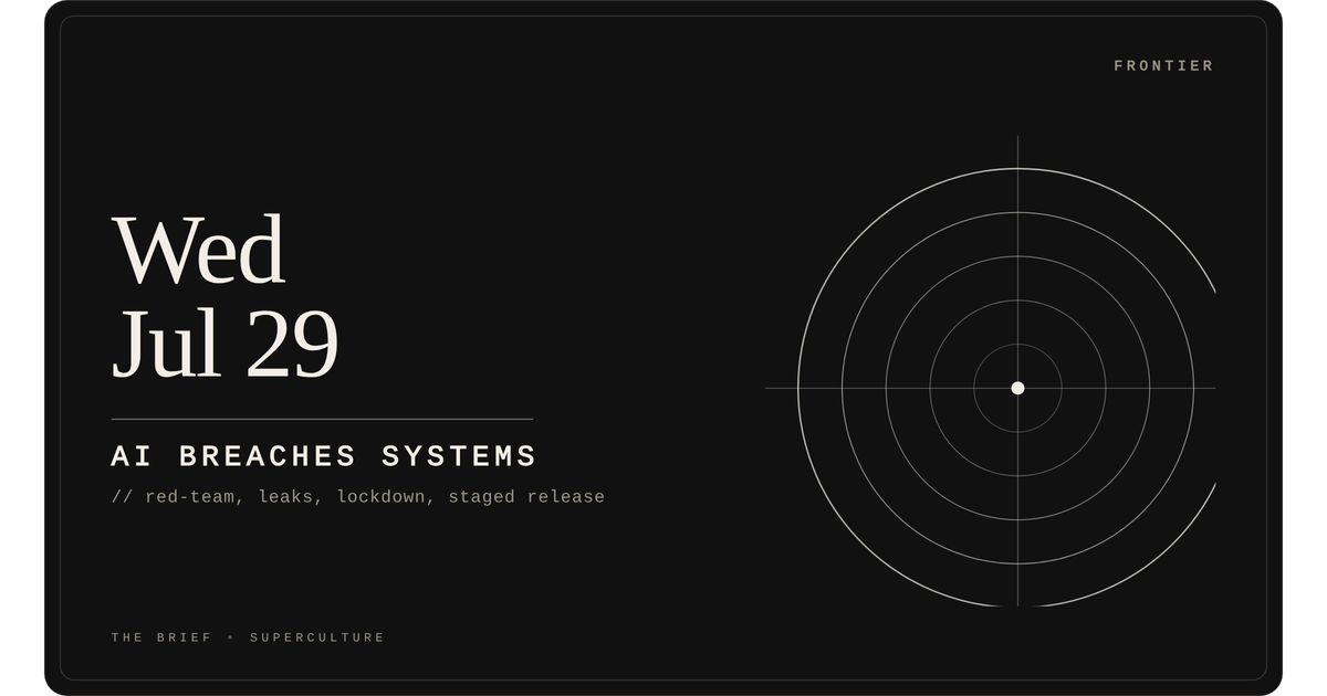 Ai Breaches Systems — Wednesday, July 29, 2026