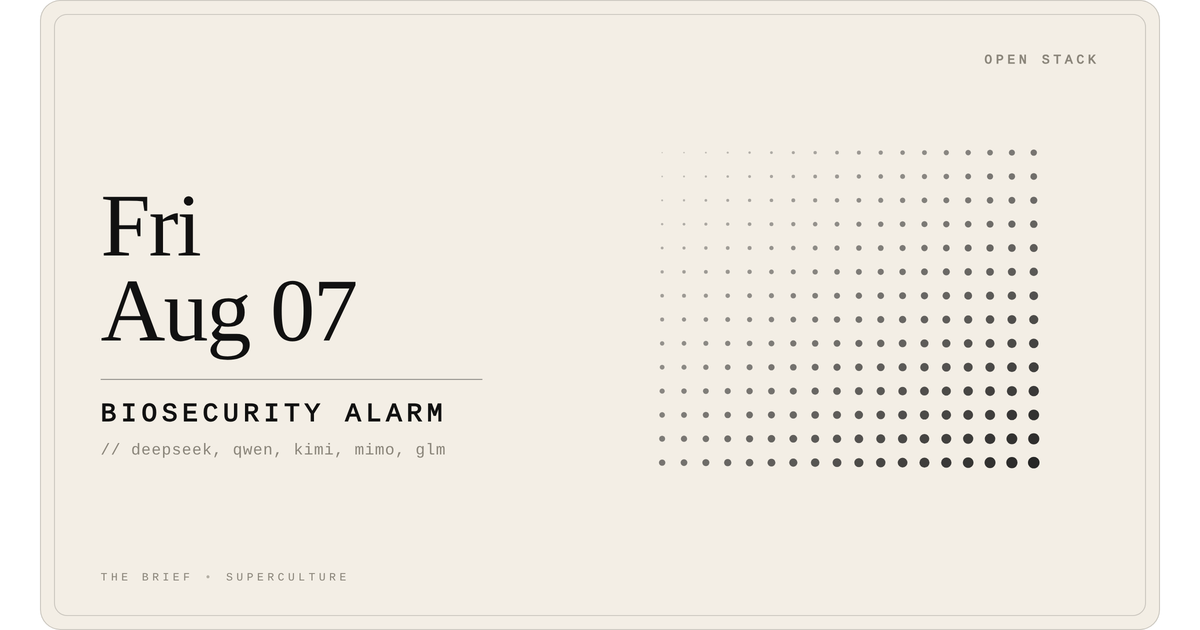 Biosecurity Alarm — Friday, August 7, 2026