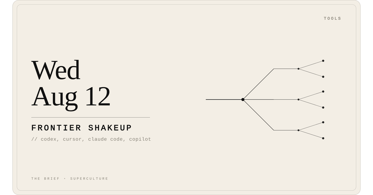 Frontier Shakeup — Wednesday, August 12, 2026