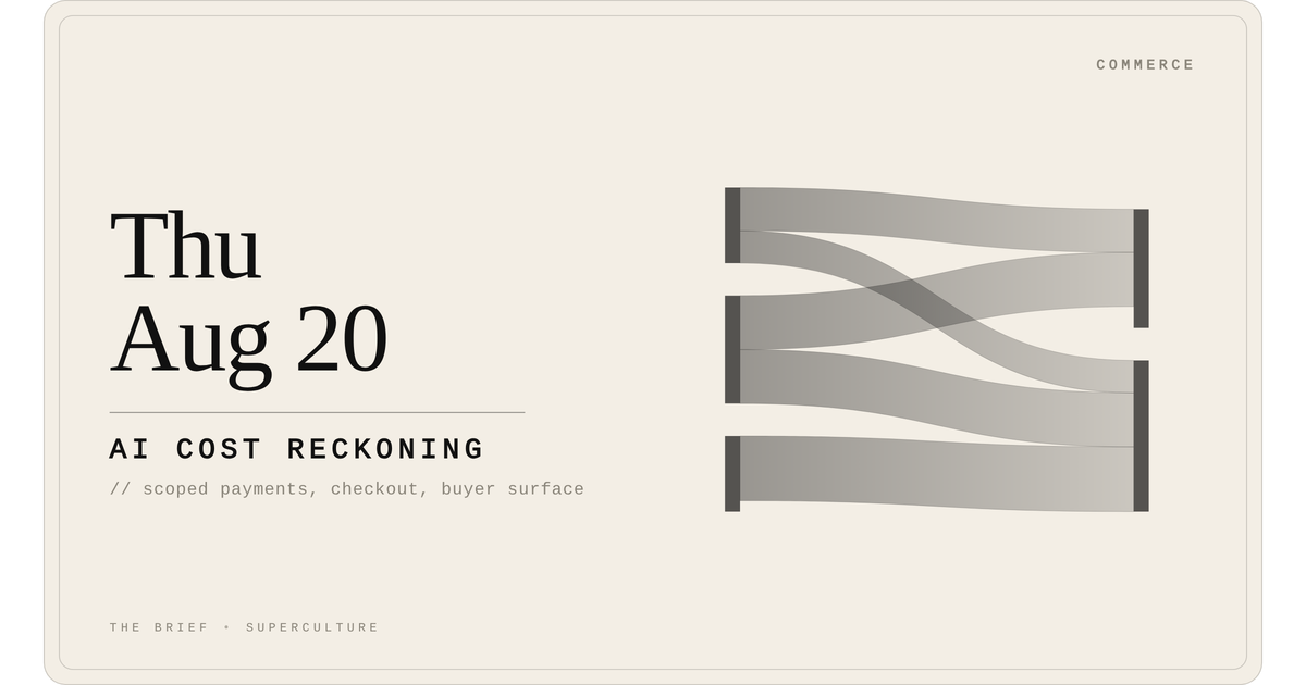 Ai Cost Reckoning — Thursday, August 20, 2026