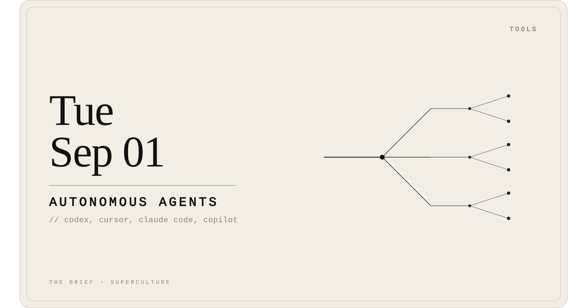 Autonomous Agents — Tuesday, September 1, 2026