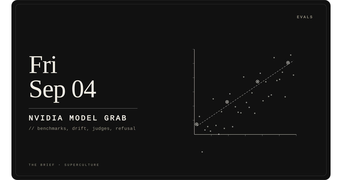 Nvidia Model Grab — Friday, September 4, 2026