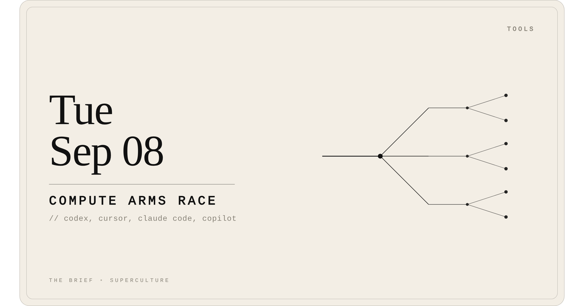 Compute Arms Race — Tuesday, September 8, 2026